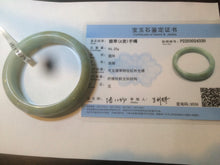 Load image into Gallery viewer, 58mm Certified Type A 100% Natural green/yellow Jadeite Jade bangle A78-4330