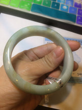 Load image into Gallery viewer, 58mm Certified Type A 100% Natural green/yellow Jadeite Jade bangle A78-4330