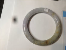 Load image into Gallery viewer, 59.2mm Certified Type A 100% Natural green/yellow/purple round cut Jadeite Jade bangle AT42-1631