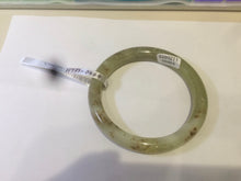 Load image into Gallery viewer, 55.2mm Certified Type A 100% Natural yellow/sugar brown flying snow and dandelions nephrite Jade bangle HT33-0464