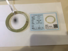 Load image into Gallery viewer, 55.2mm Certified Type A 100% Natural yellow/sugar brown flying snow and dandelions nephrite Jade bangle HT33-0464