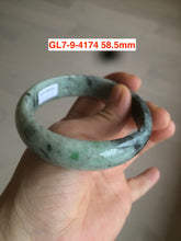 Load image into Gallery viewer, 54-62mm certified Type A 100% Natural light green white Jadeite Jade bangle GL7