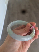 Load image into Gallery viewer, 58 mm Certified Type A 100% Natural green/purple Jadeite Jade bangle B45-3788