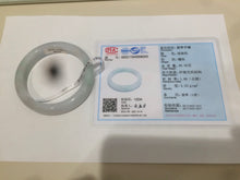 Load image into Gallery viewer, 53.5mm Certified 100% natural Type A green/white jadeite jade bangle F116-9053