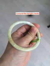 Load image into Gallery viewer, Shopify only! 57-61mm certified Type A 100% Natural icy yellow round cut Jadeite Jade bangle group GC11 Add on item. No sale individually!