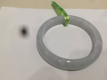 Load image into Gallery viewer, 57.1mm certified 100% natural icy green/white jadeite jade bangle AH30-5700