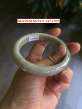 Load image into Gallery viewer, 52-63mm certified Type A 100% Natural dark green/white/black Jadeite Jade bangle group with defects GL1