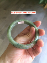 Load image into Gallery viewer, 52-63mm certified Type A 100% Natural dark green/white/black Jadeite Jade bangle group with defects GL1