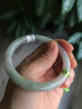 Load image into Gallery viewer, 54mm certificated Type A 100% Natural green/purple/red round cut Jadeite Jade bangleAB16-7805
