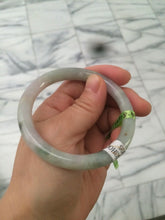 Load image into Gallery viewer, 54mm certificated Type A 100% Natural green/purple/red round cut Jadeite Jade bangleAB16-7805