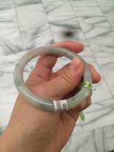 Load image into Gallery viewer, 54mm certificated Type A 100% Natural green/purple/red round cut Jadeite Jade bangleAB16-7805