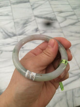 Load image into Gallery viewer, 54mm certificated Type A 100% Natural green/purple/red round cut Jadeite Jade bangleAB16-7805