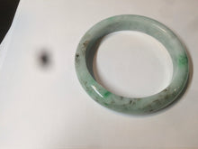 Load image into Gallery viewer, 56.6mm Certified Type A 100% Natural sunny green Jadeite Jade bangle U97-0543