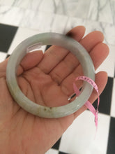 Load image into Gallery viewer, 58 mm Certified Type A 100% Natural green/purple Jadeite Jade bangle B45-3788