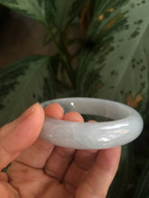 Load image into Gallery viewer, Certificated 58mm type A 100% Natural icy green/white jadeite jade bangle KS-37-3150