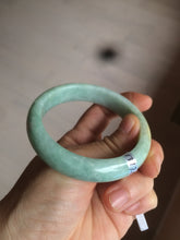 Load image into Gallery viewer, 55.8mm Certified type A 100% Natural green yellow Jadeite bangle Y121-2487