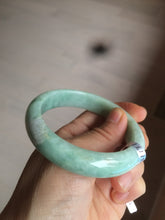 Load image into Gallery viewer, 55.8mm Certified type A 100% Natural green yellow Jadeite bangle Y121-2487