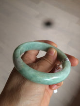 Load image into Gallery viewer, 55.8mm Certified type A 100% Natural green yellow Jadeite bangle Y121-2487