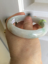 Load image into Gallery viewer, 57.5mm Certified Type A 100% Natural white/green/yellow Jadeite Jade bangle E54-0272