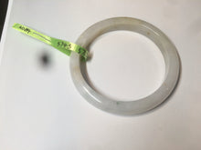 Load image into Gallery viewer, 57mm certificated type A 100% Natural light green yellow Jadeite Jade bangle AD84-5745