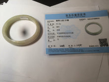 Load image into Gallery viewer, 52mm certified 100% natural Type A green/yellow oval jadeite jade bangle s39-8541