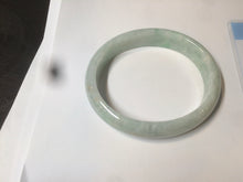 Load image into Gallery viewer, 53.5mm Certified type A 100% Natural light green oval jadeite jade bangle AD87-1032