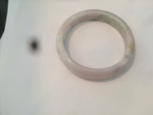 Load image into Gallery viewer, 59mm certified 100% natural green/purple/yellow jadeite jade bangle AD88-7516