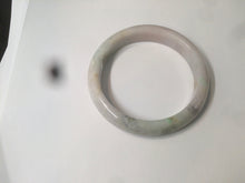 Load image into Gallery viewer, 59mm certified 100% natural green/purple/yellow jadeite jade bangle AD88-7516