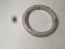Load image into Gallery viewer, 59mm certified 100% natural green/purple/yellow jadeite jade bangle AD88-7516
