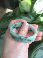 Load image into Gallery viewer, 50.6mm Certified type A 100% Natural apple green Jadeite Jade bangle AH41-7281