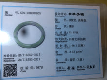 Load image into Gallery viewer, 54mm certificated Type A 100% Natural green/purple/red round cut Jadeite Jade bangleAB16-7805