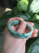 Load image into Gallery viewer, 50.6mm Certified type A 100% Natural apple green Jadeite Jade bangle AH41-7281