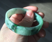 Load image into Gallery viewer, 50.6mm Certified type A 100% Natural apple green Jadeite Jade bangle AH41-7281