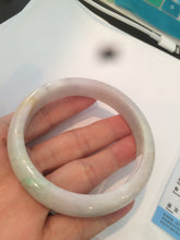 Load image into Gallery viewer, 59mm certified 100% natural green/purple/yellow jadeite jade bangle AD88-7516