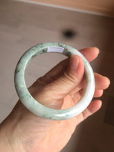 Load image into Gallery viewer, 56.6mm Certified Type A 100% Natural sunny green brown Jadeite Jade bangle AQ11-9156