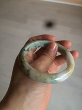 Load image into Gallery viewer, 56.6mm Certified Type A 100% Natural sunny green brown Jadeite Jade bangle AQ11-9156