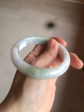 Load image into Gallery viewer, 56.5mm certified 100% natural type A green/white/light purple jadeite jade bangle AT50-7934