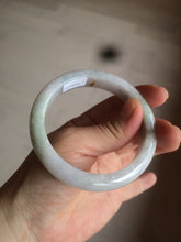 Load image into Gallery viewer, 56.5mm certified 100% natural type A green/white/light purple jadeite jade bangle AT50-7934