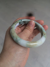 Load image into Gallery viewer, 56.6mm Certified Type A 100% Natural sunny green brown Jadeite Jade bangle AQ11-9156