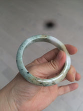 Load image into Gallery viewer, 56.6mm Certified Type A 100% Natural sunny green brown Jadeite Jade bangle AQ11-9156