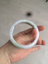 Load image into Gallery viewer, 56.5mm certified 100% natural type A green/white/light purple jadeite jade bangle AT50-7934