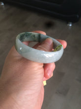 Load image into Gallery viewer, 52.4mm certified Type A 100% Natural light green/white thin Jadeite Jade bangle Y101-7332