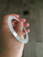 Load image into Gallery viewer, 60mm Certified Type A 100% Natural icy watery sunny green white Jadeite Jade bangle A83-4959