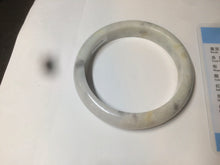 Load image into Gallery viewer, 59mm Certified Type A 100% Natural green black purple gray Jadeite Jade bangle C68-7535
