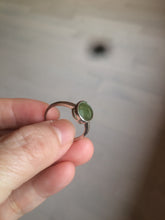 Load image into Gallery viewer, 100% Natural dark green nephrite (碧玉) Jade ring HT66 (adjustable size)