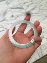 Load image into Gallery viewer, 53.7mm certificated Type A 100% Natural sunny green Jadeite Jade bangle A82-4958
