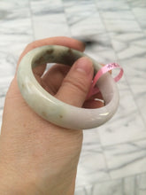 Load image into Gallery viewer, 53.6mm 100% natural Type A green/brown/purple jadeite jade bangle L62
