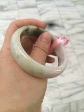 Load image into Gallery viewer, 53.6mm 100% natural Type A green/brown/purple jadeite jade bangle L62