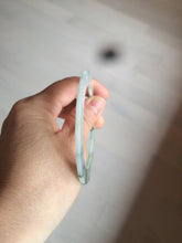 Load image into Gallery viewer, 53.6mm Certified type A 100% Natural green flying flowers Jadeite Jade bangle AB65