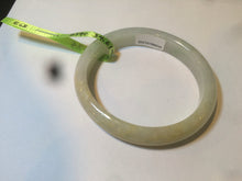 Load image into Gallery viewer, 51.5mm certified 100% natural Type A green/yellow oval jadeite jade bangle e68-8540